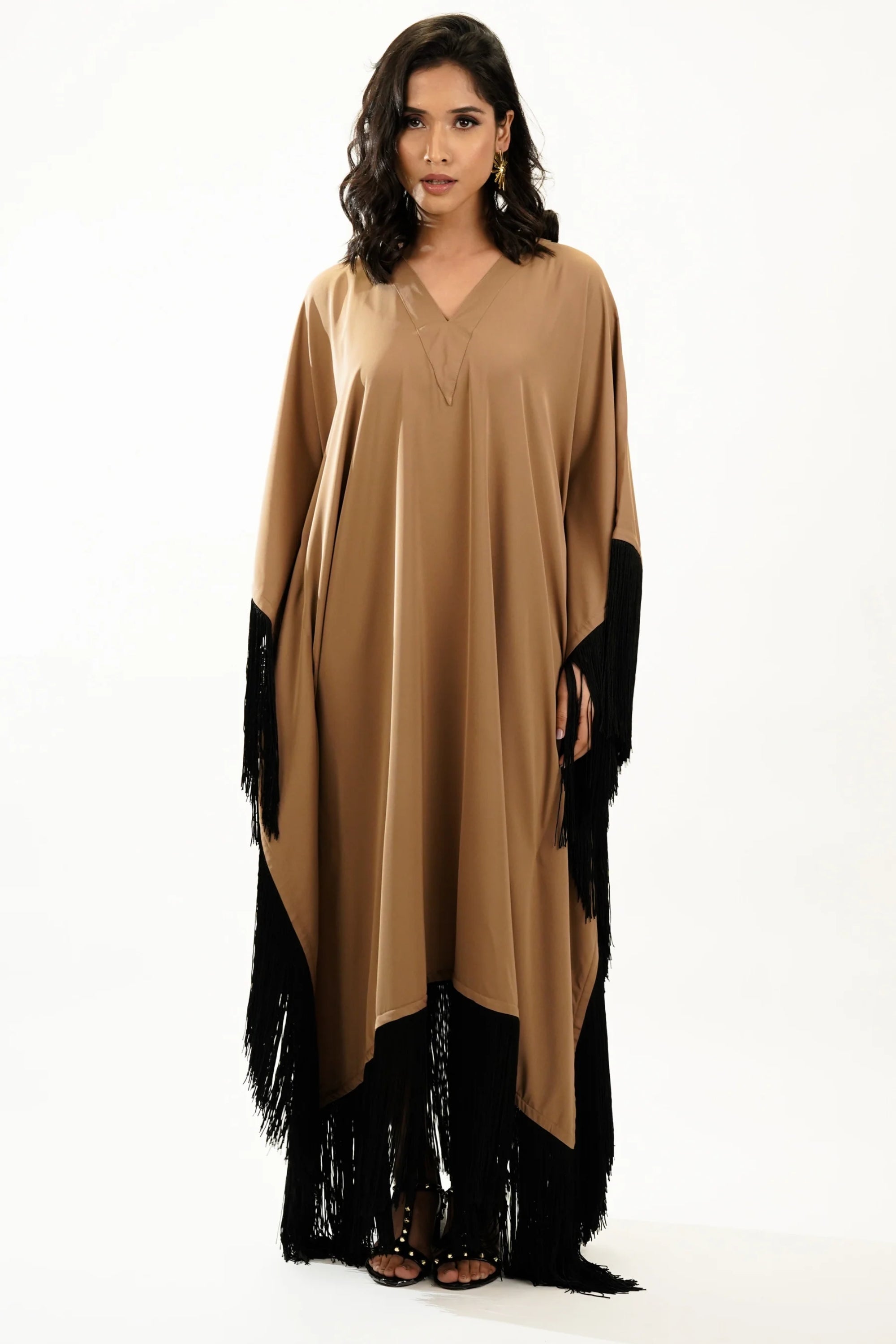Frock style One-Piece Dress with Fancy sleeves and Jacket | Shop Now